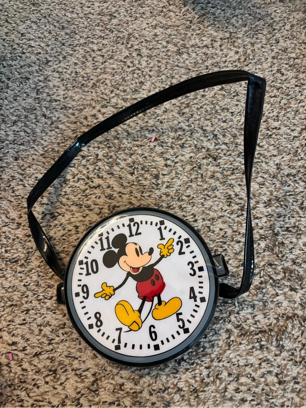 Mickey Mouse Novelty Wristwatch Bag - Black, Red, Yellow
